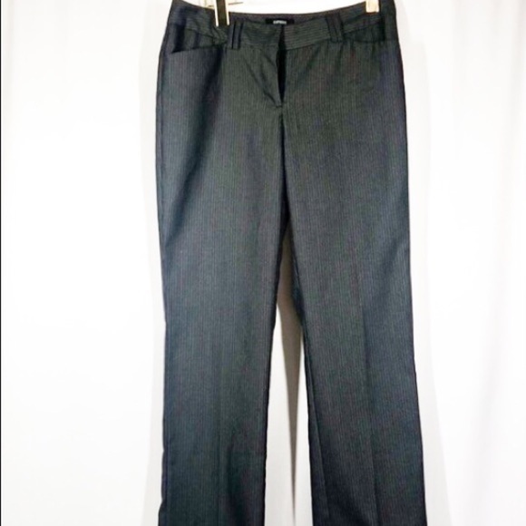 Express editor gray, size 6, pants with straight vertical lines - Picture 2 of 12